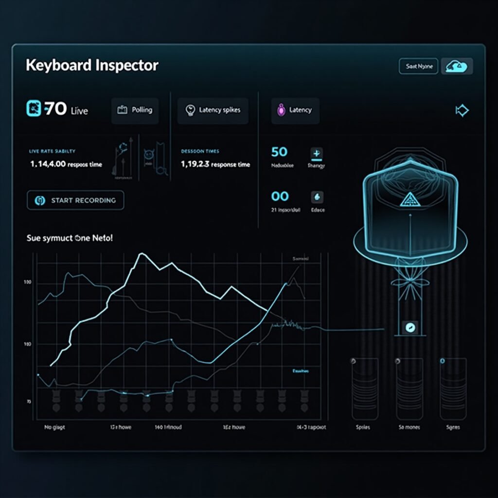 Diagram showing how keyboard polling rate works with Hz values and response times
