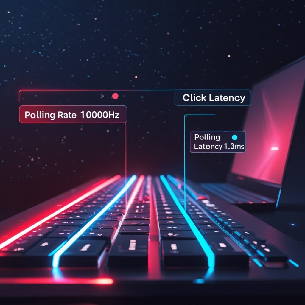 What is latency in a keyboard?