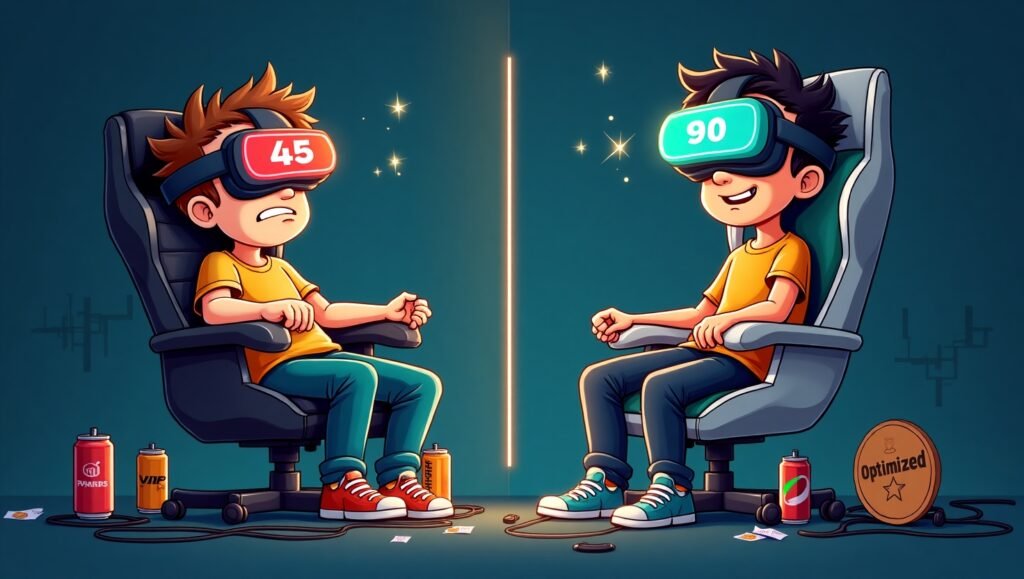 Oculus Debug Tool settings panel optimizing Quest 2 link sharpening on gaming laptop